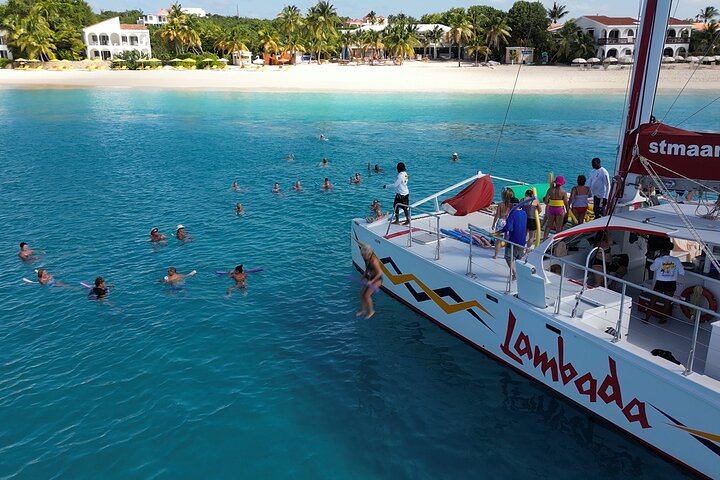 Prickly Pear Catamaran Trip from St Maarten Including Lunch