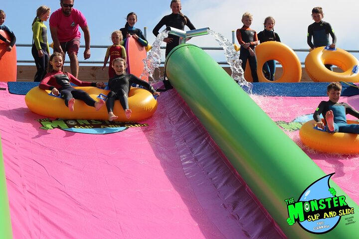 A Monster 360ft Slip and slide in Barnstaple, North Devon