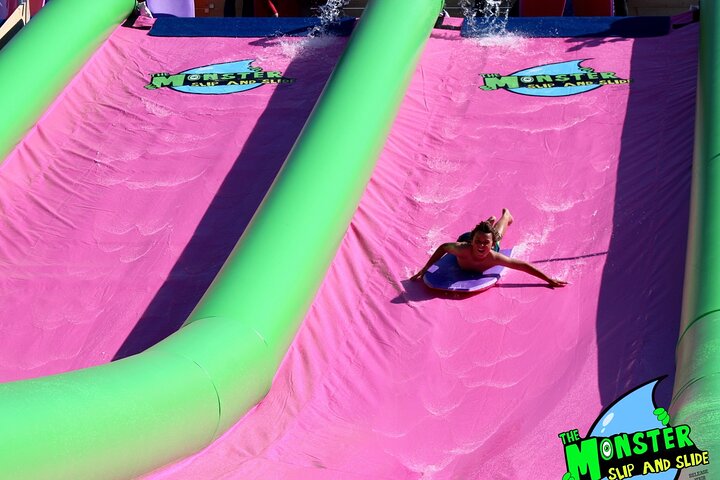 A Monster 360ft Slip and slide in Barnstaple, North Devon