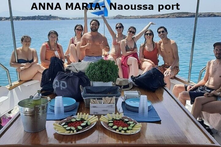 Paros Half Day Boat Tour from Naoussa port and Bay .