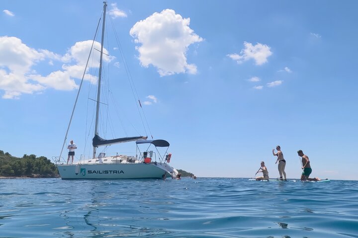 Pula: Half-Day Sailing with Drinks, SUP & GoPro (Max 7 Guests)