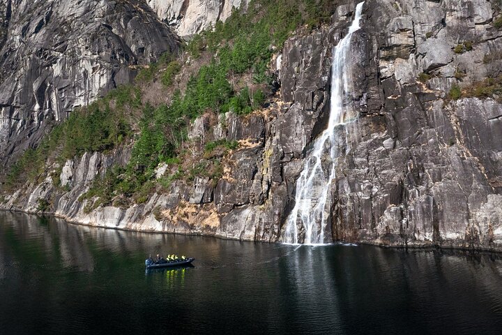 RIB adventure in the Lysefjord with fjord sightseeing