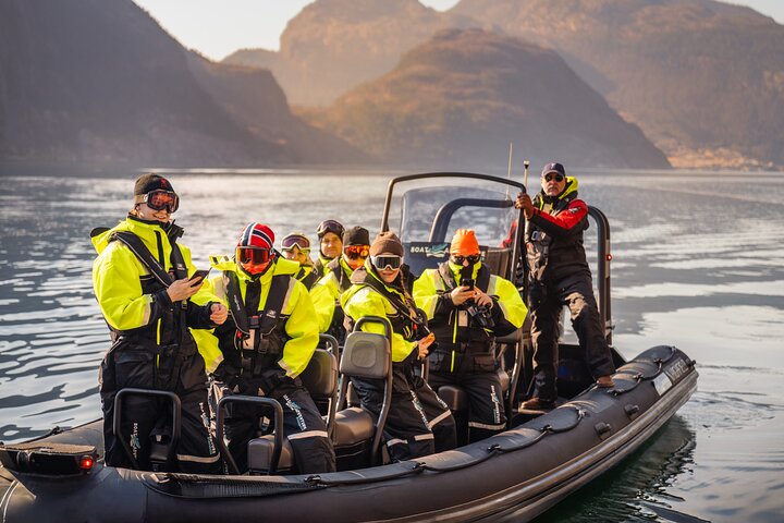 RIB adventure in the Lysefjord with fjord sightseeing