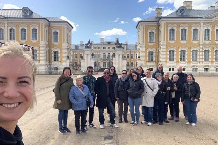 Rundale Palace and Bauska Castle from Riga