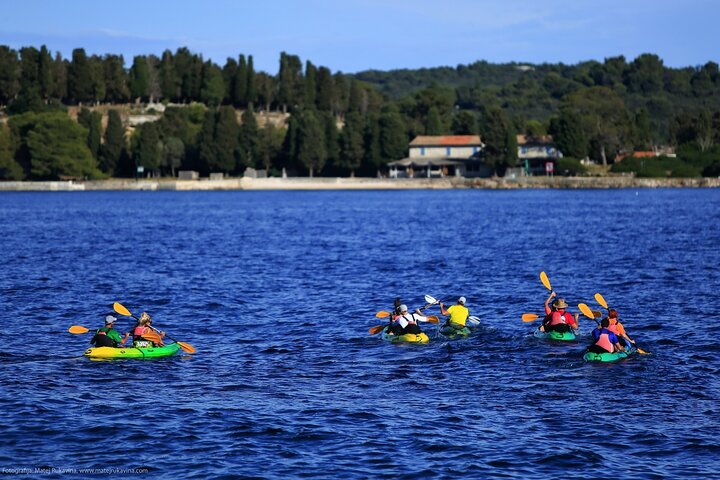 Brijuni Kayak tour with Full-Day Brijuni ticket included