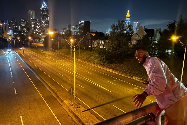 City Lights Atlanta Night-Time Bus Tour with Photos & Dinner Stop