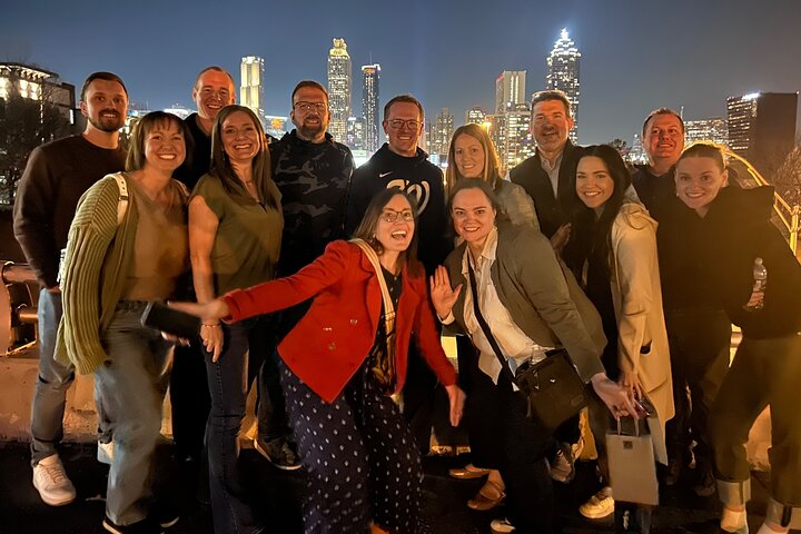City Lights Atlanta Night-Time Bus Tour with Photos & Dinner Stop