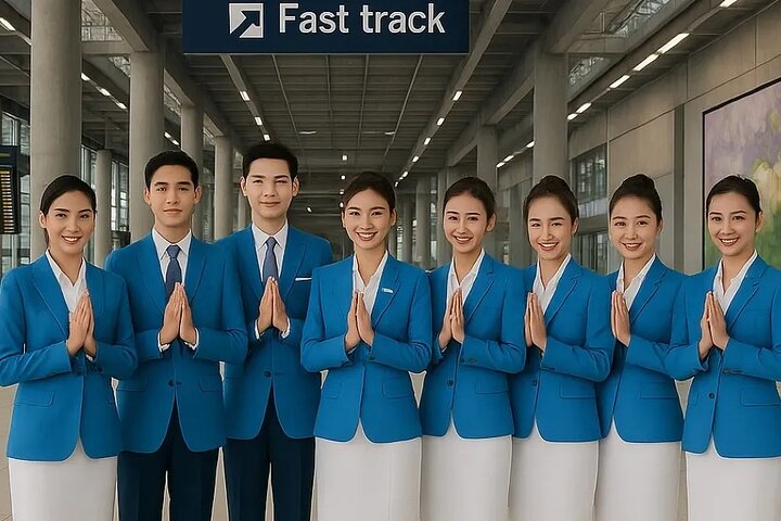 Priority Fast Track Entry at Bangkok Airport with Guide