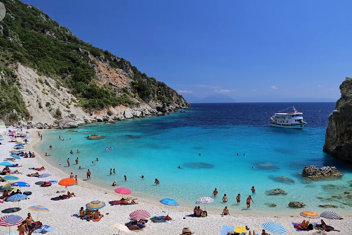 Boat Tour in Egremni, Porto Katsikia and Agiofili in Lefkada