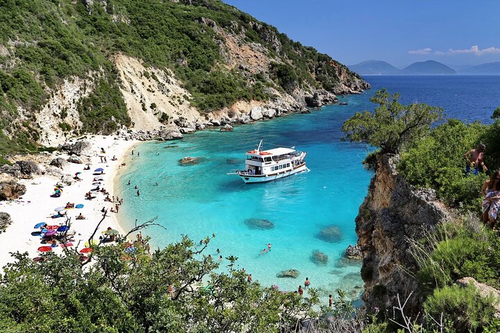 Boat Tour in Egremni, Porto Katsikia and Agiofili in Lefkada