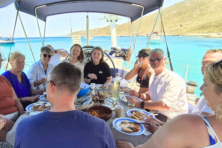 Kos: Small Group Full-Day Sailing Boat Trip, Meals, Drinks & Swim