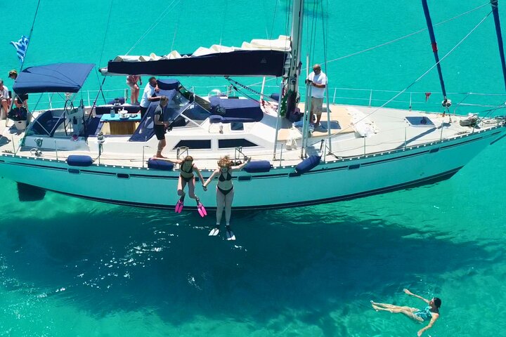 Kos: Small Group Full-Day Sailing Boat Trip, Meals, Drinks & Swim