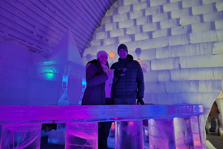 Midnight Sun Magic Chena Hot Springs Soak and Ice Museum Tour