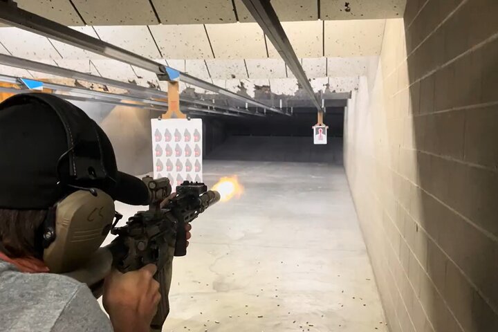 Bullets & BBQ at Indoor Shooting Range in St. Louis County