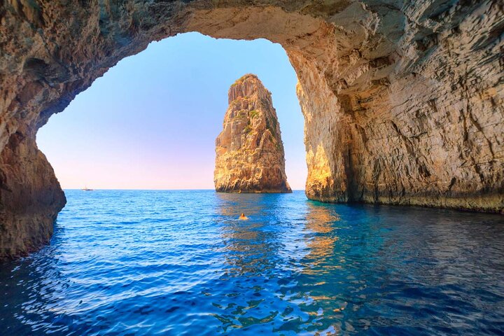 Paxos Antipaxos Blue Caves Cruise from Corfu with Swimming Stops
