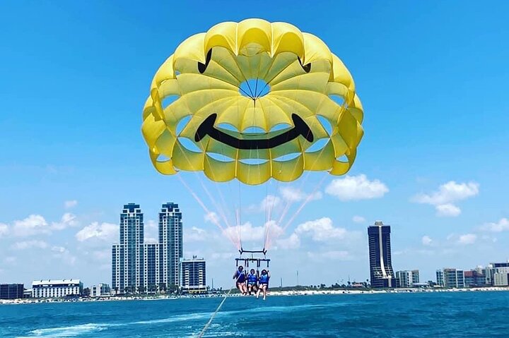 Bay & Ocean Parasailing over the Gulf of Mexico South Padre Isl.