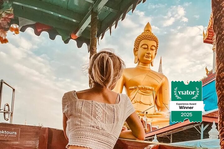 Hidden Bangkok Longtail Boat Tour to Big Buddha&Canal Life 2hrs