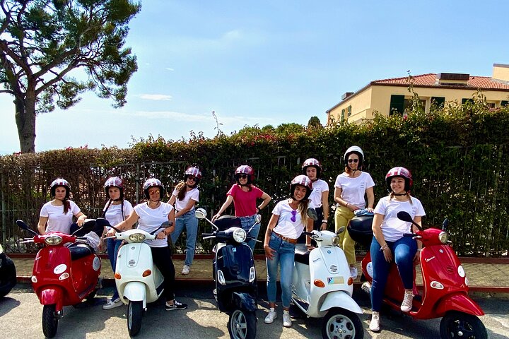 Day on a Vespa among the Ligurian villages of the Riviera dei Fiori.