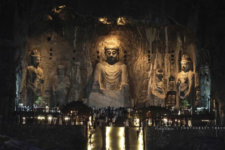 Luoyang longmen grottoes night tour with guide