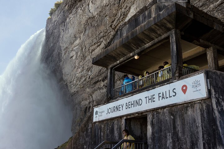 Niagara Falls Tour: Boat Cruise, Journey Behind Falls and Skylon