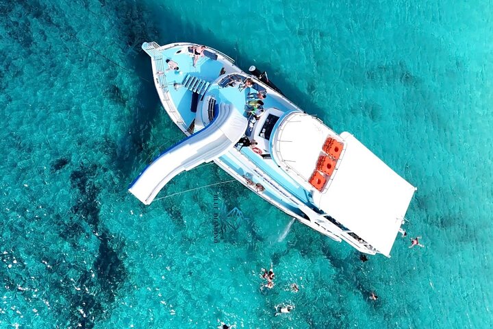 Blue Lagoon cruise: giant slide & Paphos hotel transfers