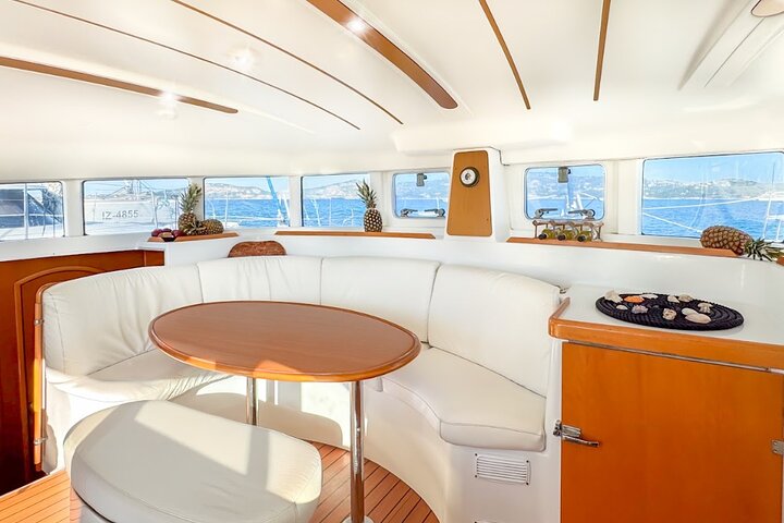 Catamaran tour Magdalene Archipelago from Cannigione from 12 mt..