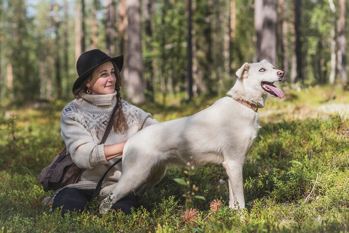 Hiking with a Husky