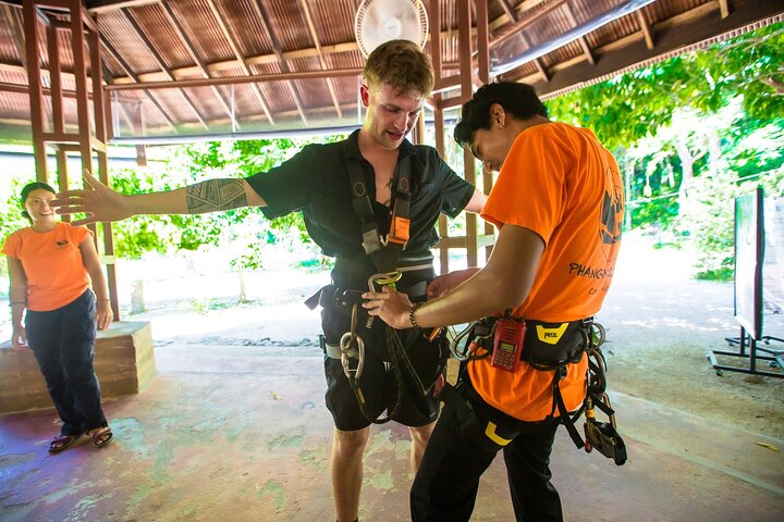 Koh Phangan Zipline Adventure with Wang Sai Waterfall View