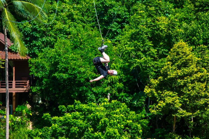 Koh Phangan Zipline Adventure with Wang Sai Waterfall View