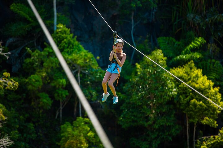 Koh Phangan Zipline Adventure with Wang Sai Waterfall View