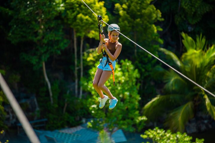 Koh Phangan Zipline Adventure with Wang Sai Waterfall View