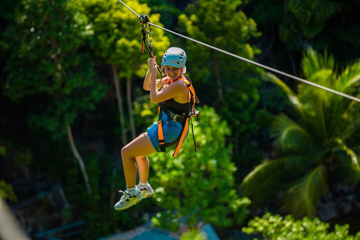 Koh Phangan Zipline Adventure with Wang Sai Waterfall View