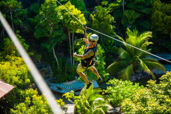 Koh Phangan Zipline Adventure with Wang Sai Waterfall View