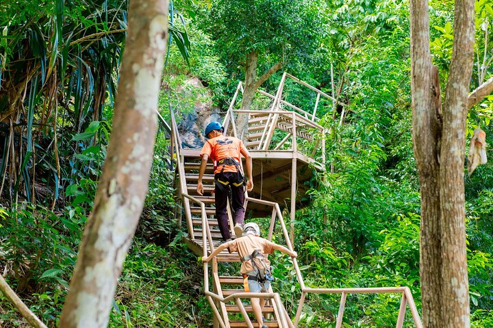 Koh Phangan Zipline Adventure with Wang Sai Waterfall View