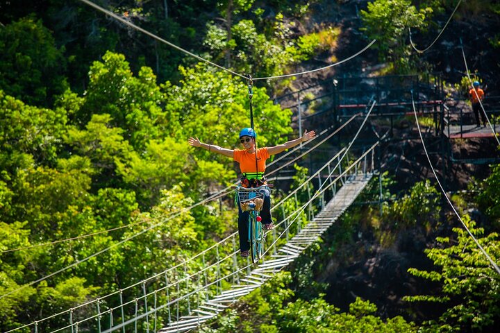 Koh Phangan Zipline Adventure with Wang Sai Waterfall View