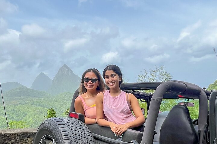 Half Day Private Tour in St. Lucia Jeep Wrangler