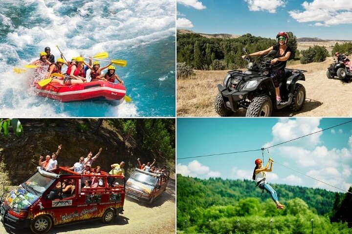 Antalya / Belek : Combo Rafting Quad & Jeep & Zipline ( 4 in 1 )