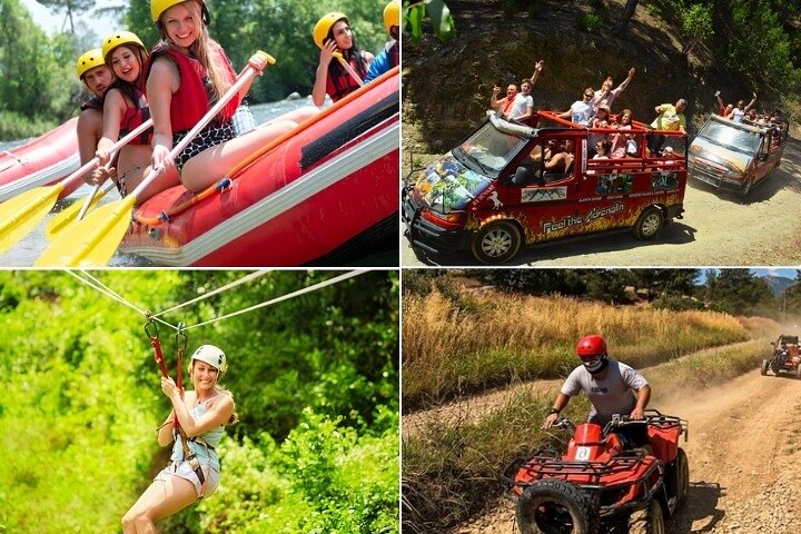 Side / Manavgat : Combo Rafting , Buggy & Jeep & Zipline(4 in 1)