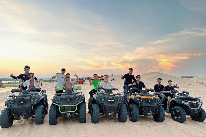 A Mui Ne Group with Jeep tour and Quad Bike ATV with Driver