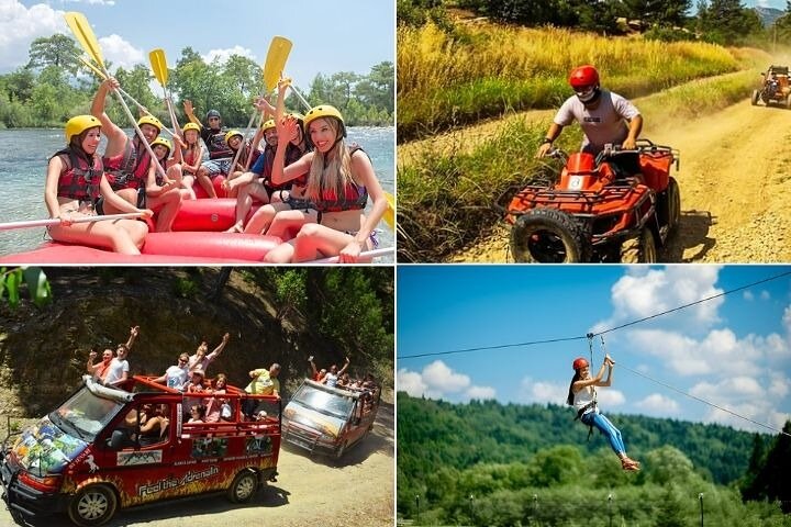 Belek : Super Combo Rafting & Buggy & Jeep & Zipline (4 in 1 )