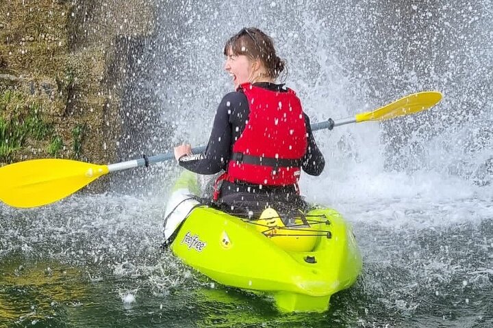 Guided kayaking trip exploring the secrets of the Tenby coastline