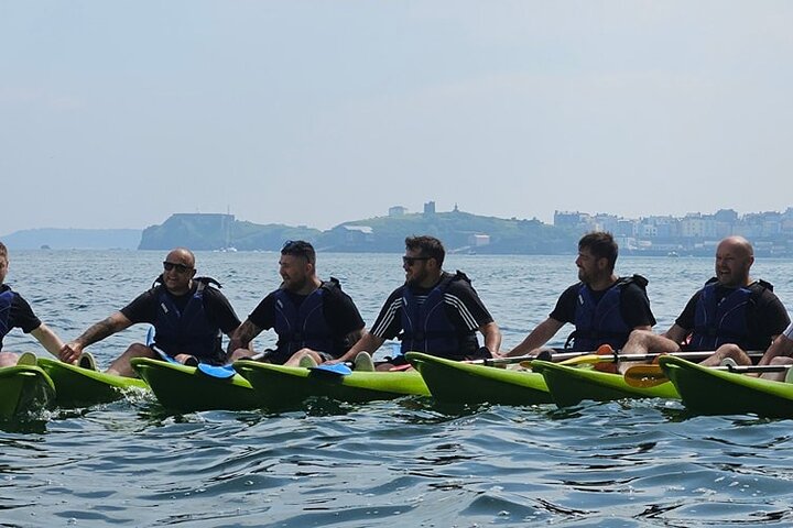 Guided kayaking trip exploring the secrets of the Tenby coastline