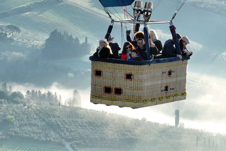 Hot Air Balloon Flight Over Tuscany from Siena