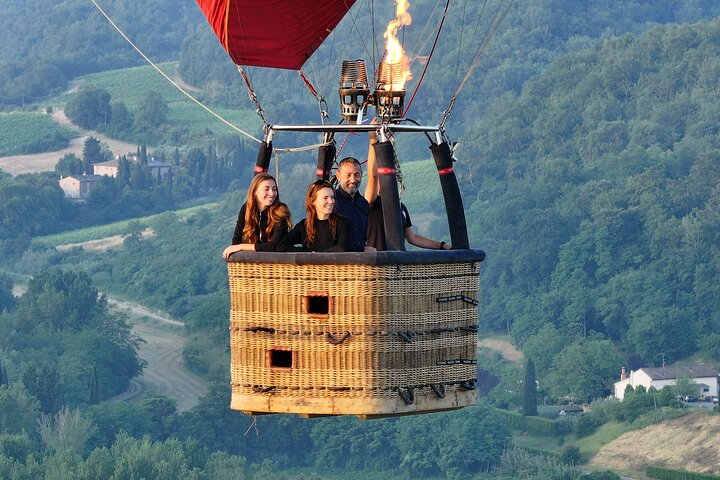 Hot Air Balloon Flight Over Tuscany from Siena