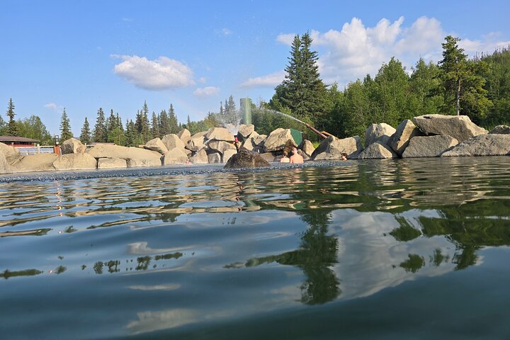 Midnight Sun Magic Chena Hot Springs Soak and Ice Museum Tour
