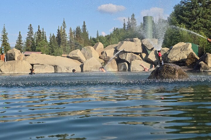 Midnight Sun Magic Chena Hot Springs Soak and Ice Museum Tour
