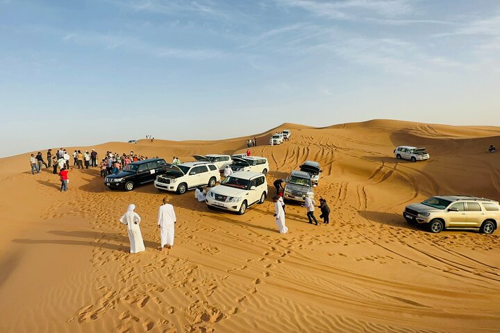 VIP Red Dune Safari with 4x4 Pick/Drop,CamelRide,BBQ Dinner,Shows
