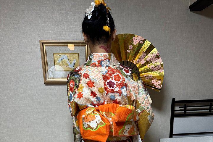 Kyoto Tea Ceremony with Kimono near Imamiya Jinjya Shrine