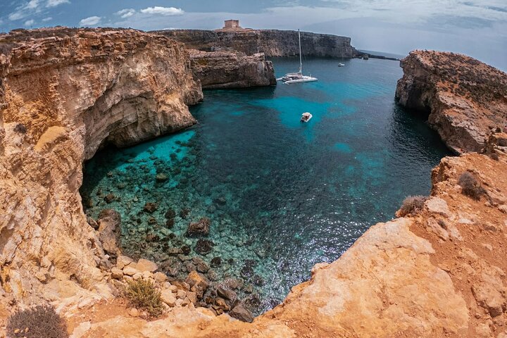 Comino, Crystal Lagoon and the Blue Lagoon Cruise from Sliema