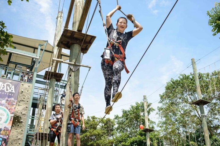 MegaZip Adventure Ride Jungle Beach & Sea Experience |Singapore